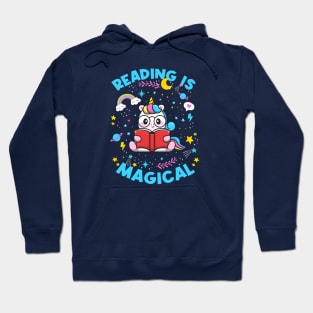 Reading Is Magical | Cute Reading Unicorn Hoodie